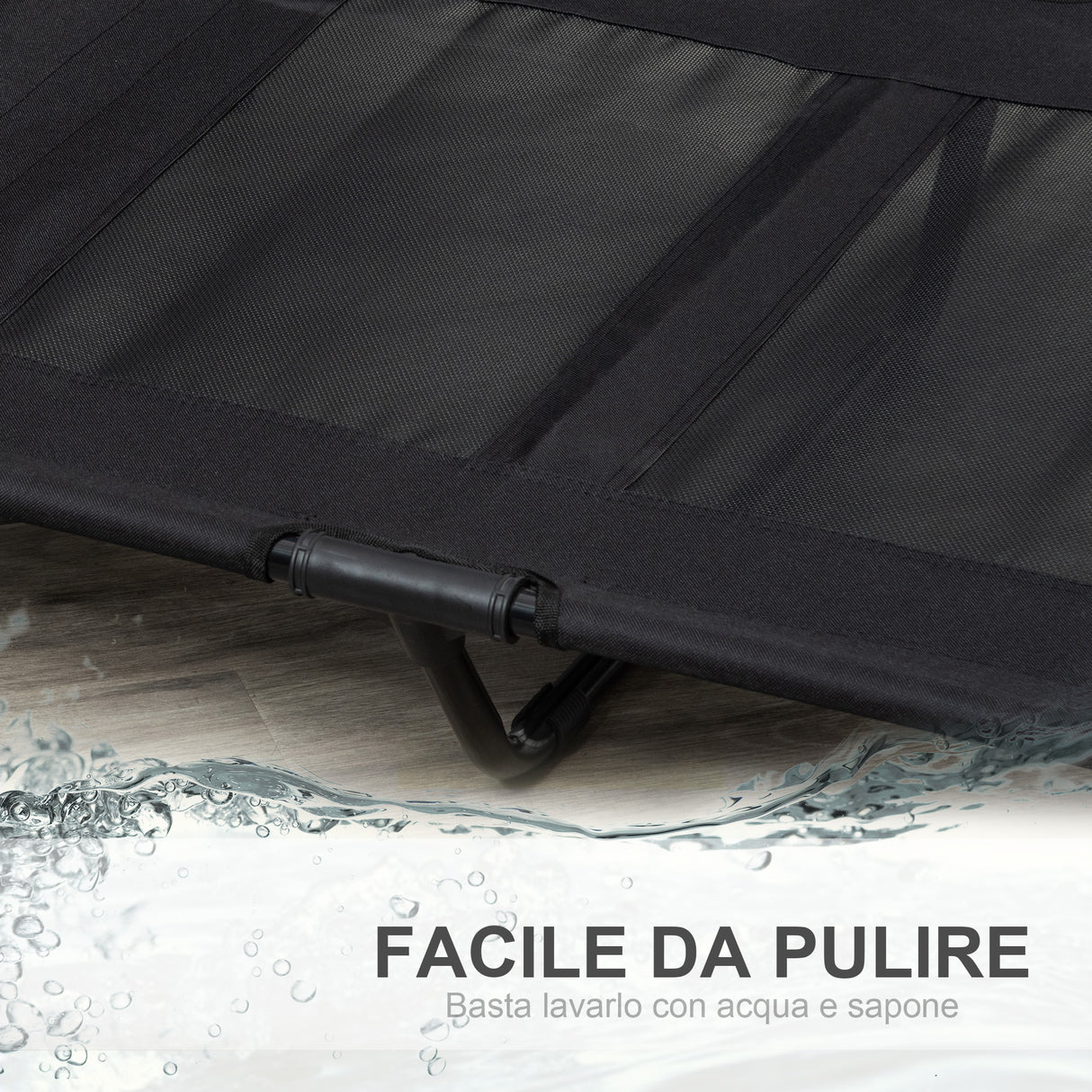 easycomfort easycomfort brandina per cani grandi in metallo e tessuto oxford con borsa di trasporto 92x76x18cm nero