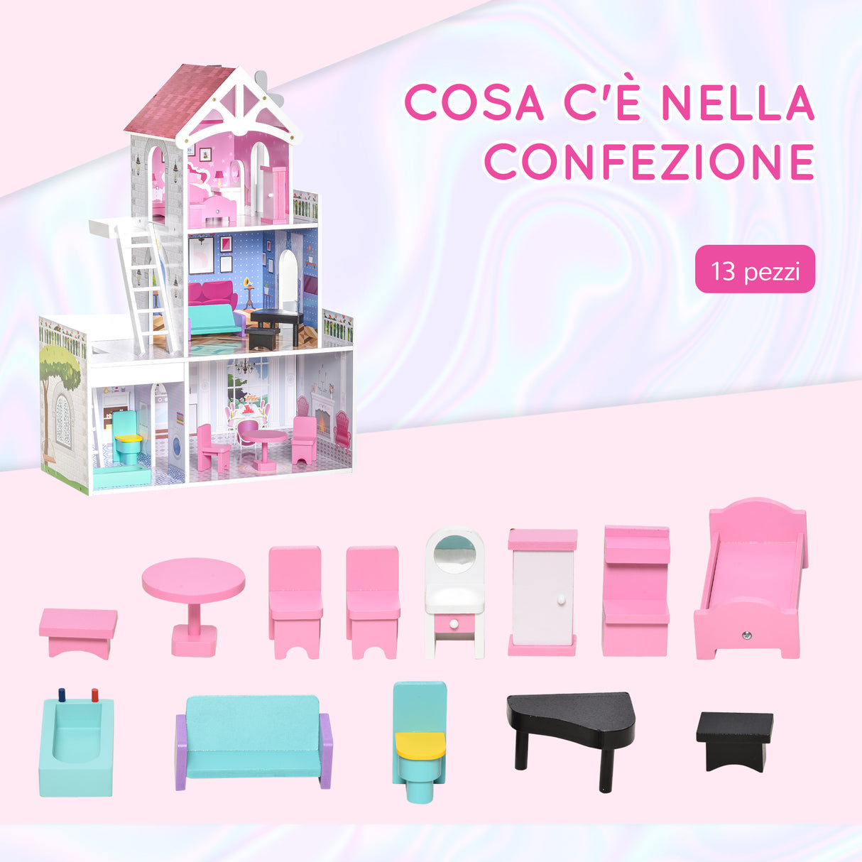 immagine-5-easycomfort-easycomfort-casa-delle-bambole-in-legno-a-3-piani-con-scale-e-accessori-per-bambini-3-6-anni-60x29x85cm-rosa