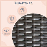 easycomfort easycomfort casetta per cani rialzata con cuscino sfoderabile in rattan pe e acciaio 117x85x89 cm grigio e marrone