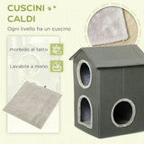 immagine-5-easycomfort-easycomfort-casetta-per-gatti-a-due-livelli-con-cuscini-lavabili-3-entrate-42x46x59-5-cm-grigio