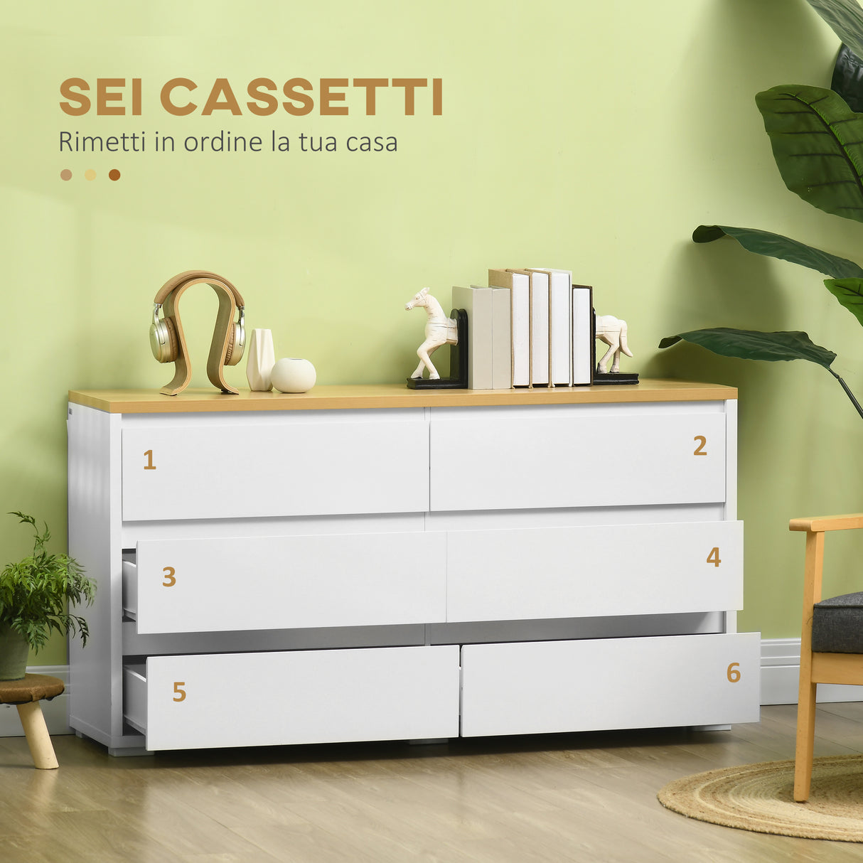 immagine-5-easycomfort-easycomfort-cassettiera-6-cassetti-moderna-in-truciolato-per-camera-da-letto-e-ingresso-140x37x75cm