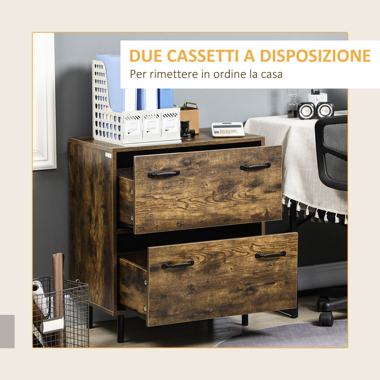 immagine-5-easycomfort-easycomfort-cassettiera-a-2-cassetti-in-truciolato-marrone-con-gambe-in-metallo-per-camera-da-letto-studio-e-soggiorno-65x40x75-cm