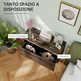 easycomfort easycomfort comodino sospeso con cassetto senza maniglie e con fissaggio a parete 80x30x45cm noce
