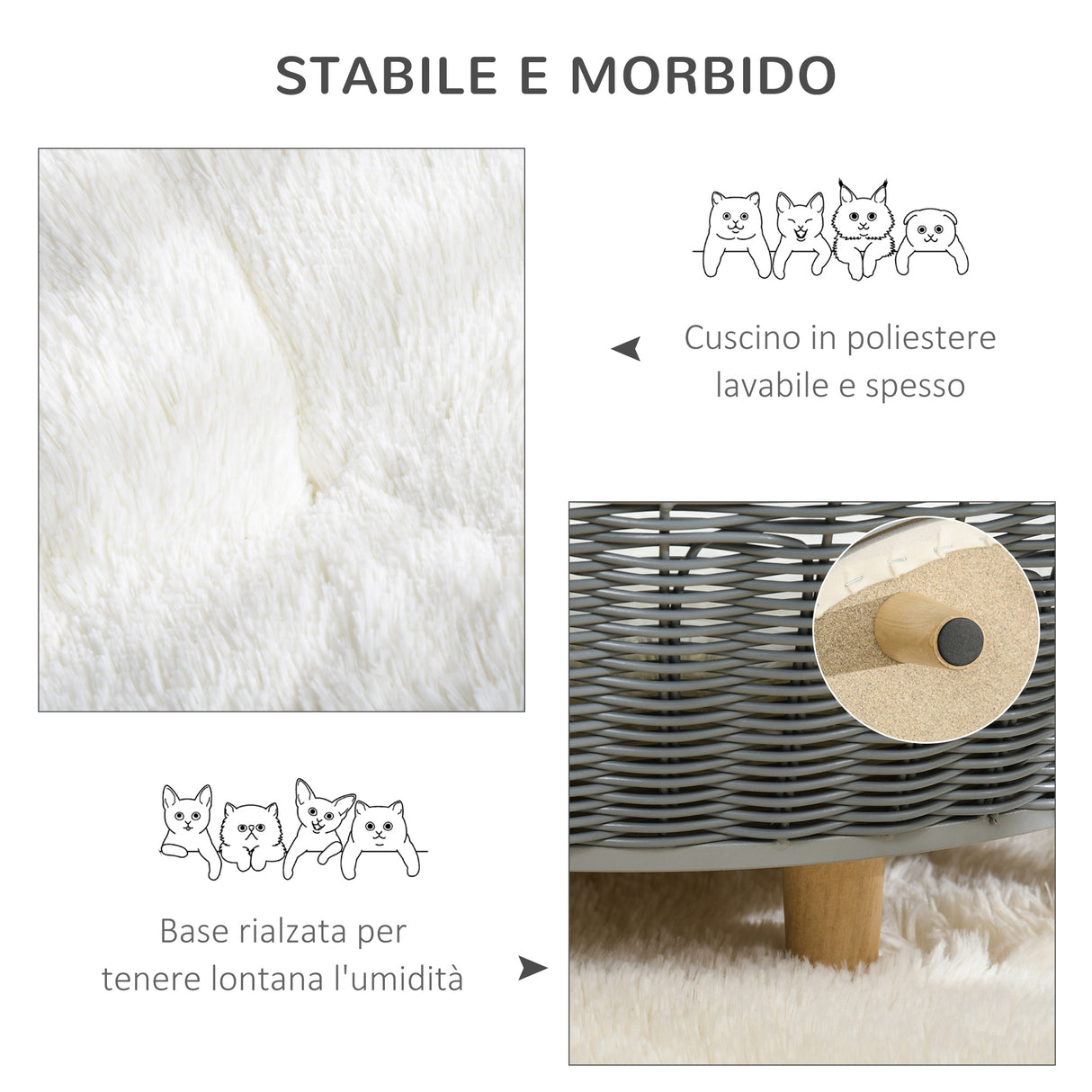 immagine-5-easycomfort-easycomfort-cuccia-per-gatti-e-cani-da-interno-cesta-per-gatti-e-cani-vimini-sintetico-grigio-60x60x23-5cm