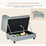 easycomfort easycomfort divano per cani con spazio portaoggetti e cuscino in legno e poliestere 76x45x43 cm grigio chiaro