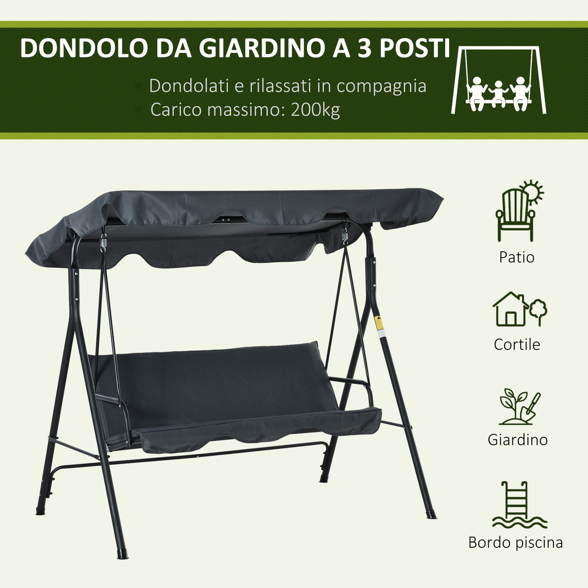 immagine-5-easycomfort-easycomfort-dondolo-da-giardino-3-posti-con-tettuccio-parasole-regolabile-e-cuscini-172lx120x153cm-grigio