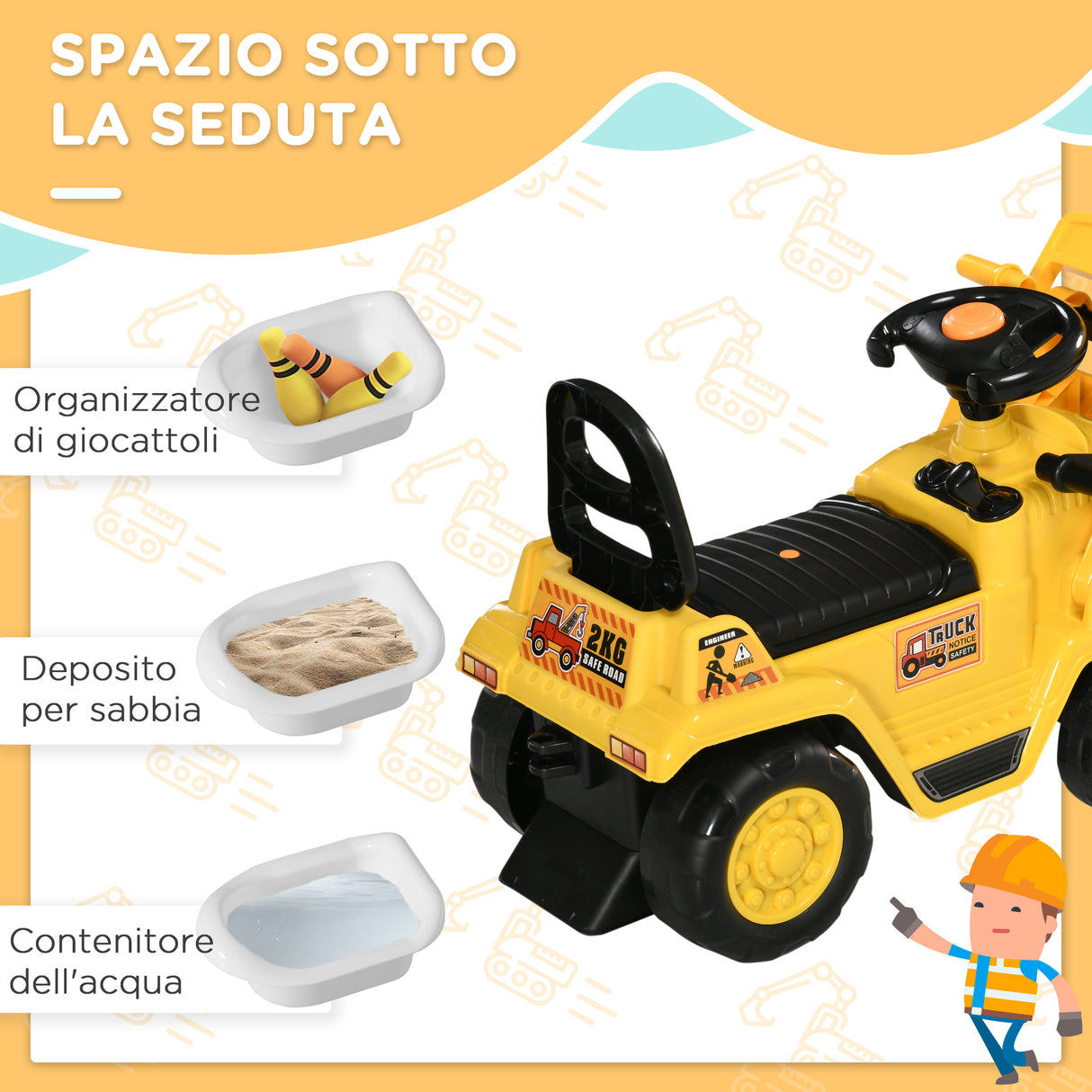 immagine-5-easycomfort-easycomfort-escavatore-per-bambini-3-4-anni-con-pinza-pulsante-per-suoni-e-spazio-portaoggetti-83x27x39-cm-giallo-e-nero