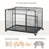 immagine-5-easycomfort-easycomfort-kennel-gabbia-per-cani-pieghevole-con-freno-e-fondo-rimovibile-grigio