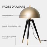 immagine-5-easycomfort-easycomfort-lampada-da-tavolo-a-treppiede-con-paralume-dorato-in-metallo-attacco-e27-30x62cm