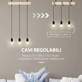 immagine-5-easycomfort-easycomfort-lampadario-a-sospensione-stile-industriale-con-3-lampadine-in-legno-e-metallo-50x8x33cm-nero