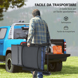 easycomfort easycomfort lettino sdraio pieghevole e reclinabile in 5 posizioni con rotelle in metallo e textilene 72x158x84 cm grigio