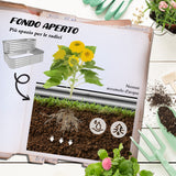 easycomfort easycomfort letto per orto rialzato a 2 livelli in acciaio con fondo aperto 120x90x30cm argento