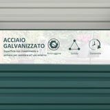 easycomfort easycomfort letto per orto rialzato a fondo aperto con rivestimento in acciaio zincato 120x120x30 cm verde