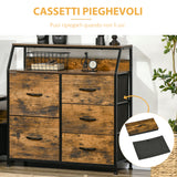 immagine-5-easycomfort-easycomfort-mobile-cassettiera-con-5-cassetti-in-tessuto-pieghevoli-stile-industriale-83-5x29x87cm-marrone