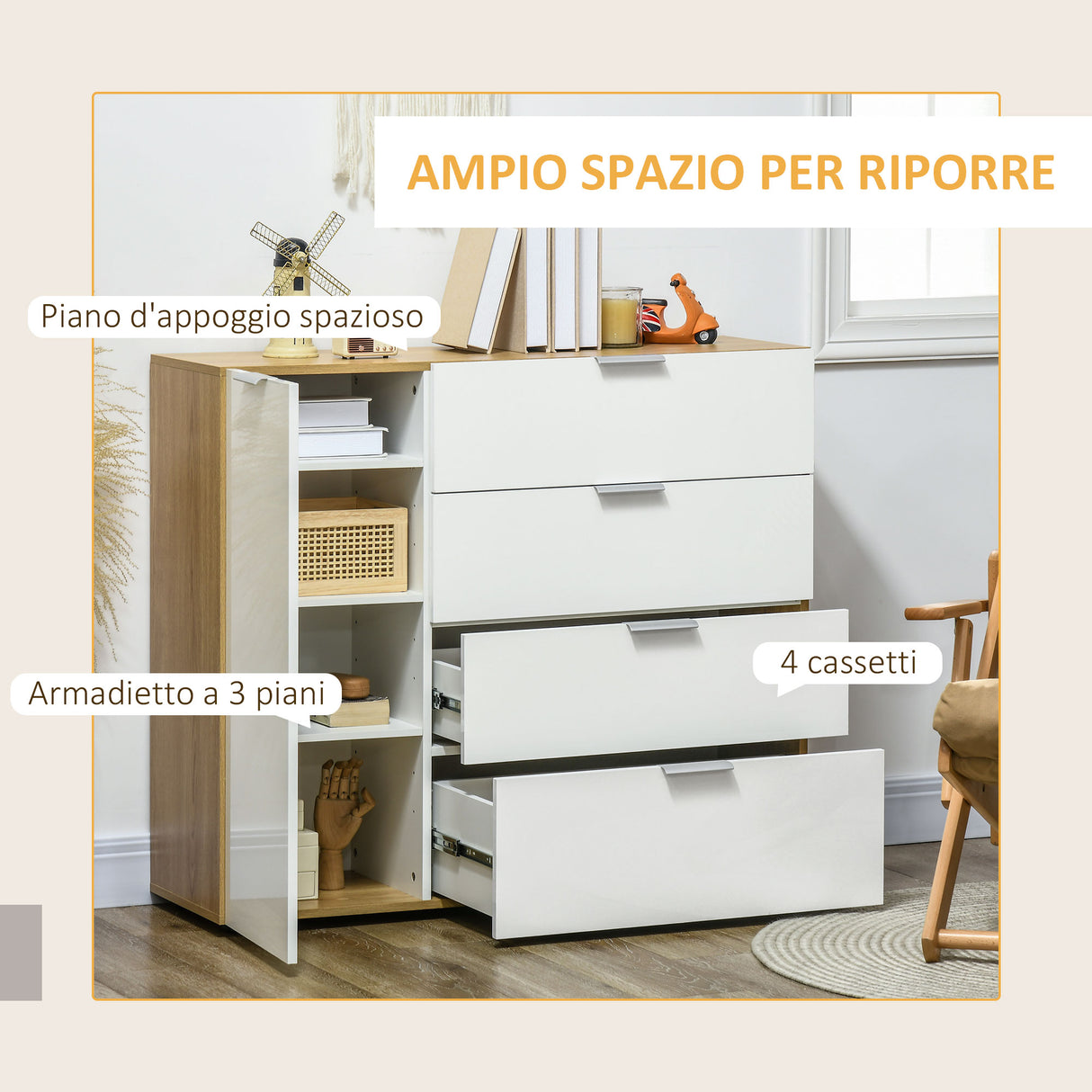 immagine-5-easycomfort-easycomfort-mobile-multiuso-con-4-cassetti-e-un-armadietto-con-2-ripiani-regolabili-in-truciolato-105x35x92cm