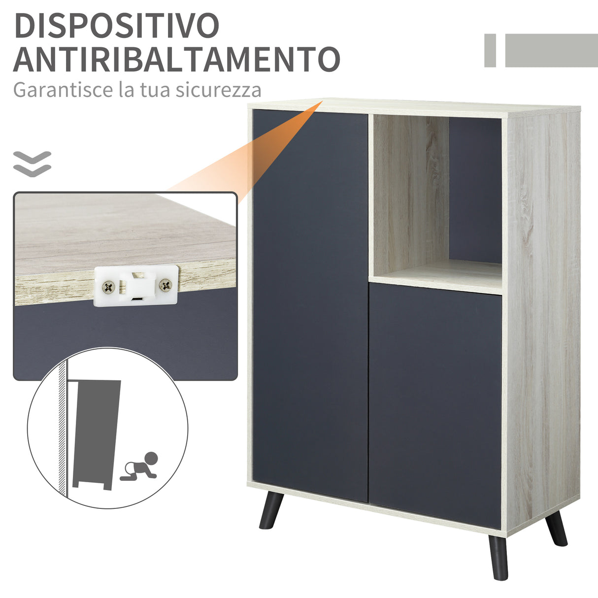 immagine-5-easycomfort-easycomfort-mobile-multiuso-moderno-in-legno-con-2-ante-e-vano-aperto-80x40x120cm-grigio-scuro