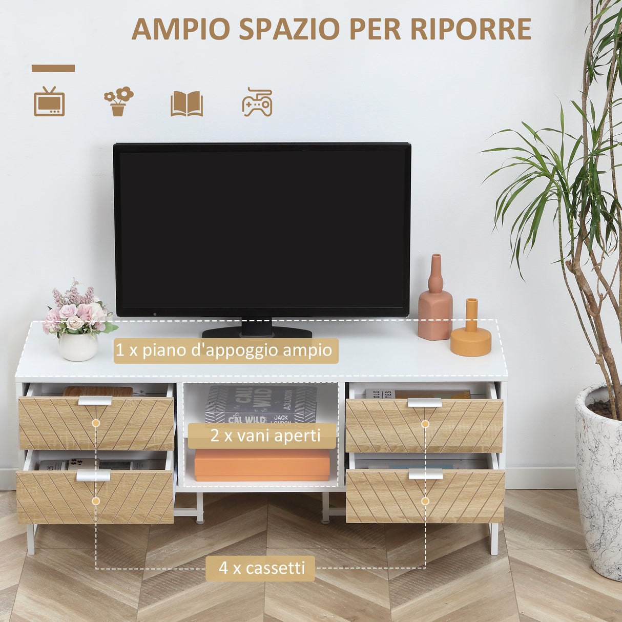 immagine-5-easycomfort-easycomfort-mobile-porta-tv-in-legno-per-televisioni-32-47-120x39x48cm-bianco-e-rovere