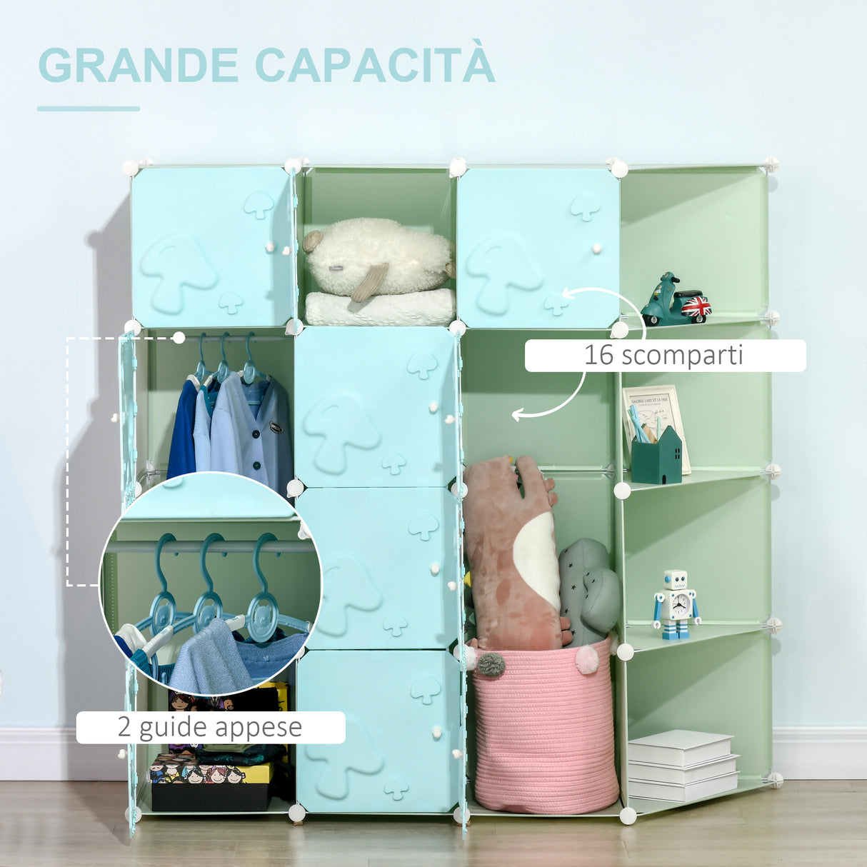 immagine-5-easycomfort-easycomfort-mobile-scarpiera-modulare-salvaspazio-a-fungo-16-cubi-in-acciaio-e-pp-145x47x145-cm-verde-e-blu