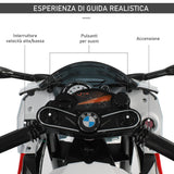 easycomfort easycomfort moto elettrica per bambini 3 8 anni con licenza bmw batteria 12v rotelle e luci 110x47x69 cm