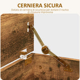 easycomfort easycomfort panca contenitore capacita 120 kg per camera da letto e ingresso in legno 100x40x40 cm marrone