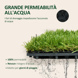 easycomfort easycomfort piastrelle da giardino con erba sintetica 30x30cm 10 pezzi prato artificiale densita 6500 verde