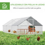 immagine-5-easycomfort-easycomfort-pollaio-da-giardino-con-telaio-zincato-copertura-impermeabile-e-rete-esagonale-3x6x2m-argento