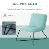 immagine-5-easycomfort-easycomfort-poltrona-in-velluto-stile-nordico-senza-braccioli-con-base-in-metallo-incrociata-55x69x68cm-verde