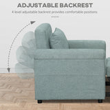 easycomfort easycomfort poltrona letto singolo salvaspazio reclinabile su 4 livelli con seduta imbottita 96x84 5x87 5cm verde