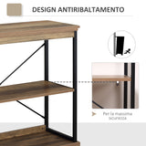 immagine-5-easycomfort-easycomfort-scaffale-libreria-in-stile-industriale-mobile-multiuso-in-legno-marrone-e-metallo-nero-80x36x81-3cm