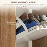 easycomfort easycomfort scarpiera salvaspazio a 3 cassetti con ripiano regolabile per 18 24 paia di scarpe 72x24x119cm bianco