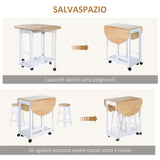 immagine-5-easycomfort-easycomfort-set-3-pezzi-tavolo-pieghevole-da-cucina-e-2-sgabelli-salvaspazio-bianco-e-legno