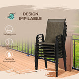 immagine-5-easycomfort-easycomfort-set-6-pezzi-sedie-da-giardino-con-braccioli-sedie-da-esterno-impilabili-in-metallo-e-tessuto-traspirante-marrone