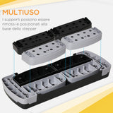 easycomfort easycomfort stepper da aerobica regolabile in altezza 10 15 20 cm antiscivolo nero e grigio