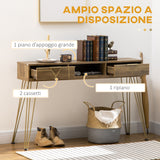 immagine-5-easycomfort-easycomfort-tavolo-consolle-in-truciolato-e-acciaio-per-ingresso-e-soggiorno-con-ripiano-aperto-e-2-cassetti-120x29x79-cm