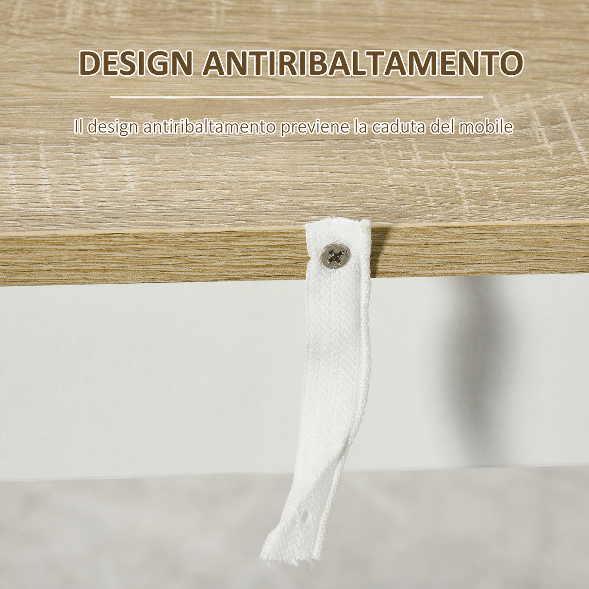 easycomfort easycomfort tavolo da bar con 3 mensole e barre protettive in acciaio e truciolato 112x57x106 cm bianco