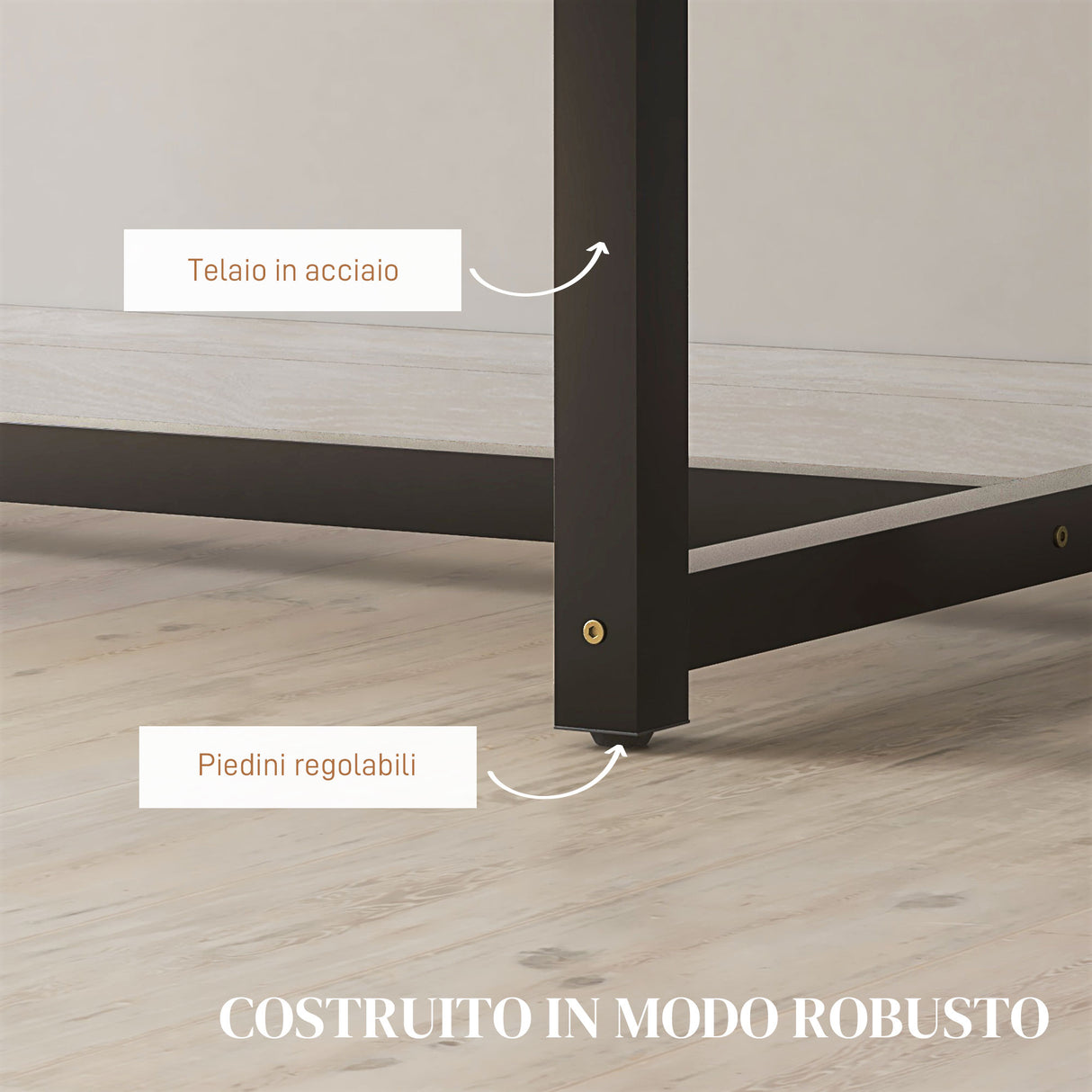 easycomfort easycomfort tavolo da pranzo allungabile per 4 6 persone stile industriale in legno e acciaio 120 160x80x75 5cm