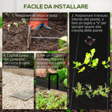 easycomfort easycomfort telo per pacciamatura 2x25 m per orto serra e giardino drenante e traspirante nero