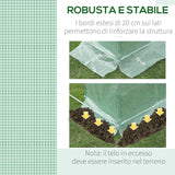 easycomfort easycomfort telo per serra in pe con 6 finestre porta avvolgibile e bordi interrati 3x2x2 m verde