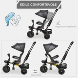 immagine-5-easycomfort-easycomfort-triciclo-passeggino-con-maniglione-pieghevole-per-bambini-da-1-5-anni-111-5x52x98cm-nero