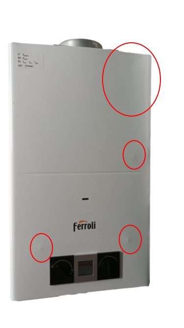 ferroli area occasioni 2494 scaldabagno a gas ferroli pegaso eco 11 camera aperta low nox metano