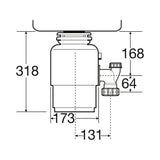 in sink erator dissipatore di rifiuti alimentari tritarifiuti insinkerator serie m mod 56