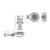 sfa piatto doccia sfa kinedo pietraviva 100 x 80 cm in resina effetto pietra bianco opaco ean 8033237883698