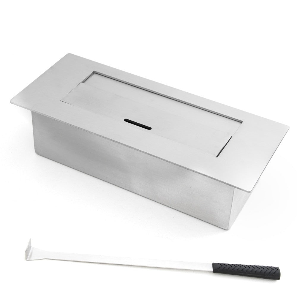 camino a bioetanolo biocamino da terra cambridge in legno bianco 110x37x102h