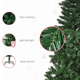 easycomfort easycomfort albero di natale 150cm artificiale pieghevole con base rimovibile 454 rami in pvc e acciaio verde