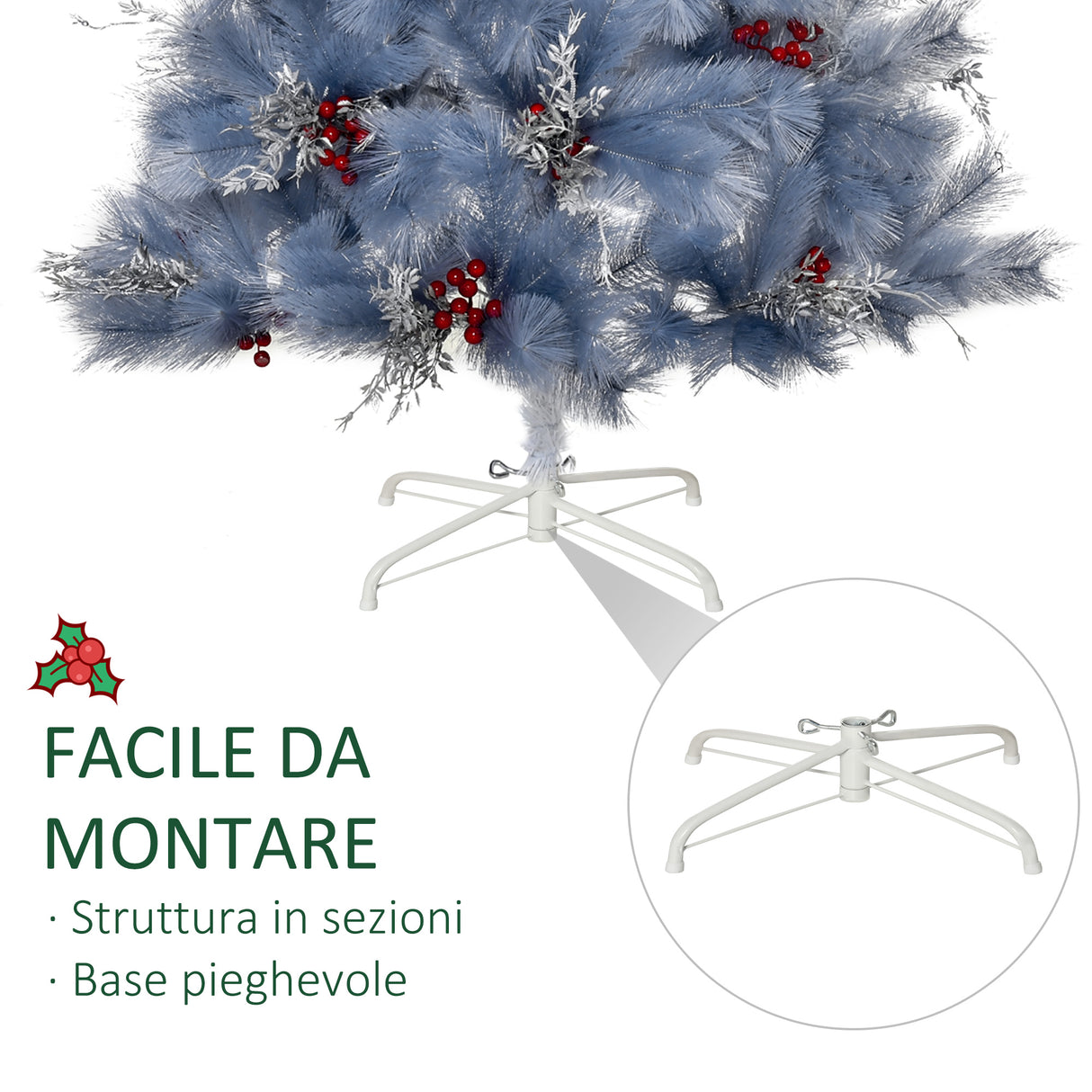 immagine-6-easycomfort-easycomfort-albero-di-natale-artificiale-da-150cm-decorazioni-con-foglie-argentate-e-bacche-rosse-grigio