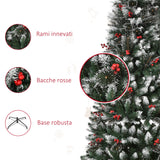 immagine-6-easycomfort-easycomfort-albero-di-natale-innevato-con-bacche-rosse-da-interni-base-rimovibile-e-pieghevole-539-rami-60x180cm-verde