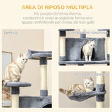 immagine-6-easycomfort-easycomfort-albero-tiragraffi-per-gatti-alto-con-casette-e-amache-60x60x200cm-grigio-chiaro