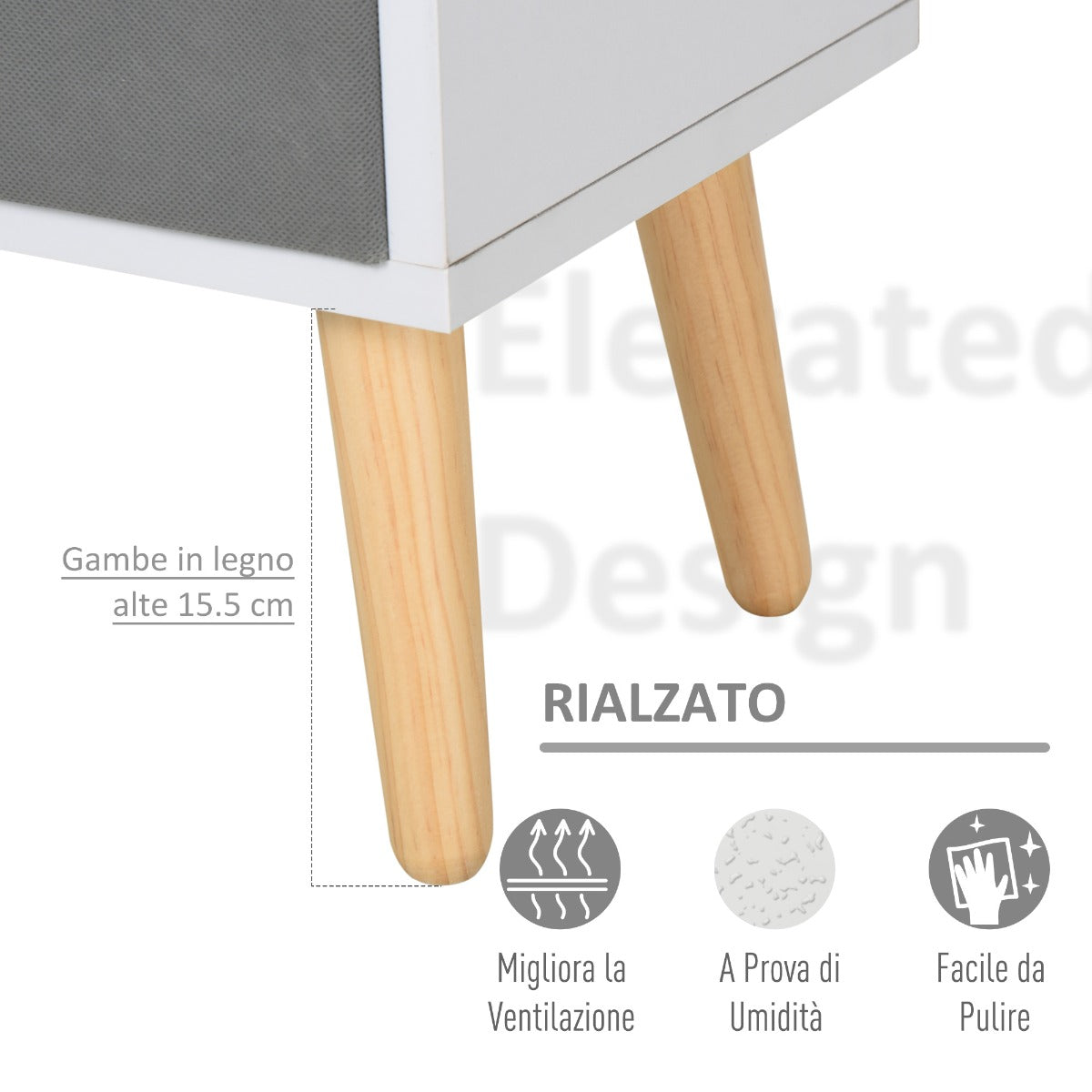 immagine-6-easycomfort-easycomfort-armadietto-libreria-in-legno-bianco-8-ripiani-e-4-cassetti-pieghevoli-in-tessuto-grigio-e-marrone-ean-8054111848756