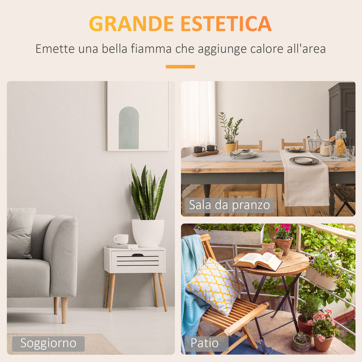 easycomfort easycomfort camino bioetanolo in metallo e vetro 3h di combustione con serbatoio 1 5l e copertura 25m 60x26x50 cm nero