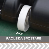 easycomfort easycomfort canestro basket per adulti con tabellone in pvc regolabile 210 260cm ruote integrate bianco